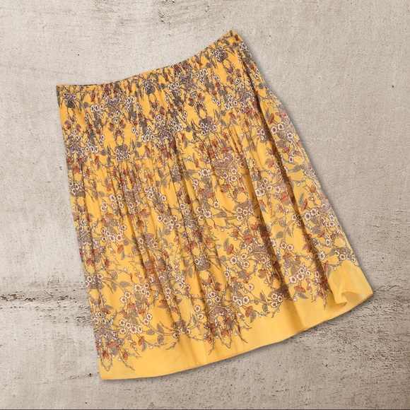 Max Studio Gathered Waist Floral Skirt, M - NWT - Picture 6 of 8